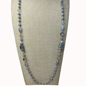 Rush By‎ Dennis & Charles Long Beaded Necklace Boho, Gypsy, Glass, Scandi